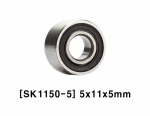 Double Sealed Ball Bearing 5 x 11 x 5mm (#SK1150-5)