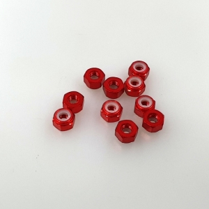 써펀트코리아,Aluminium M3 Nylock Nut Red (10) (#103358)