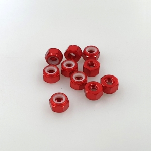 써펀트코리아,Aluminium M4 Nylock Nut Red (10) (#103390)
