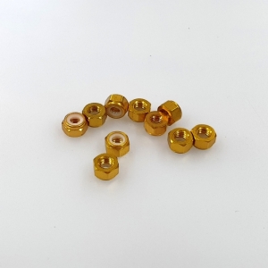 써펀트코리아,Aluminium M4 Nylock Nut Gold (10) (#103392)