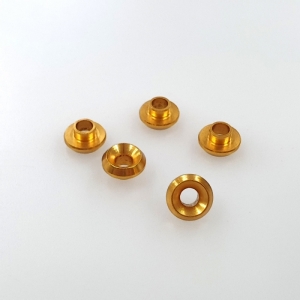 써펀트코리아,Aluminum Servo Washer (Gold) for Futaba, Hitech, KO & Xpert (5) (#103398)