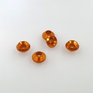 써펀트코리아,Aluminum Servo Washer (Orange) for Futaba, Hitech, KO & Xpert (5) (#103401)