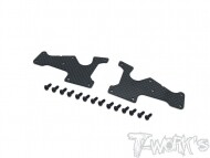 Graphite Front Upper A-arm Stiffeners 1.5mm For Serpent SRX8 (#TO-246-SRX8-FU1.5)