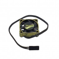 Aluminum Fan (Axial flow) for ESC and Motor 30x30 mm - Black Yellow (#106033)