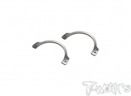 Steel Manifold Spring Protecting Mount ( For REDS ) 2pcs. (#TG-066-REDS)