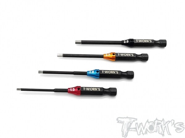 써펀트코리아,T-Work's Power Tool Hex Tips（1.5, 2.0, 2.5, 3mm) (#TT-079)