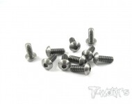 4x10mm Titanium Hex. Socket Button Head Screw 10pcs. (#TSS-410B)