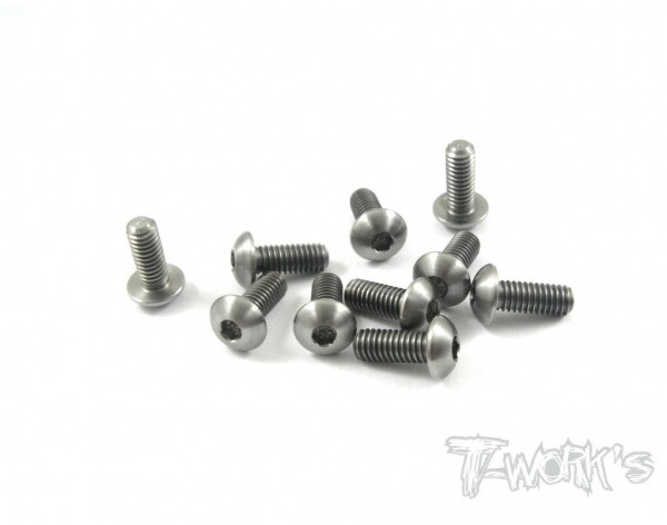 써펀트코리아,4x10mm Titanium Hex. Socket Button Head Screw 10pcs. (#TSS-410B)