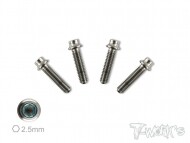 3.5x14mm 64 Titanium Hex. Socket Head Screw 4pcs. (#TSS-3514H)