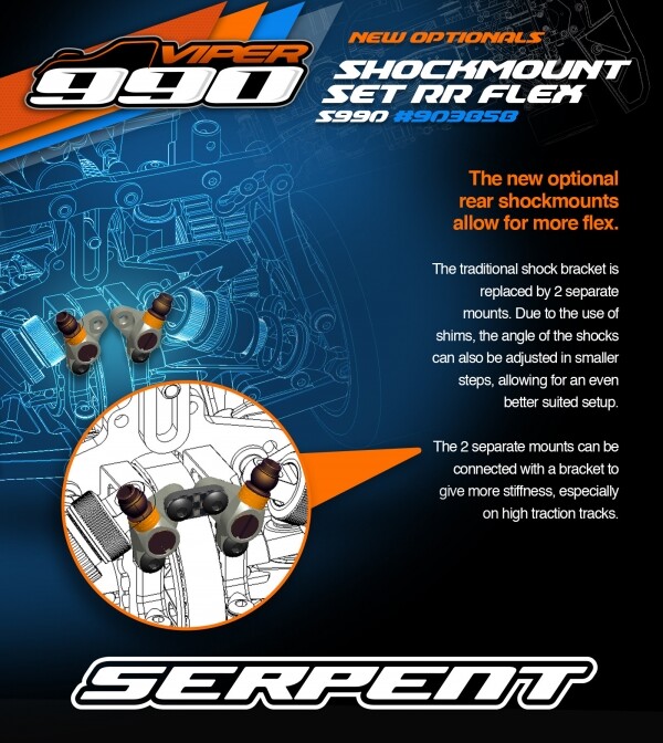 써펀트코리아,Shockmount set RR flex S990 (#903858)