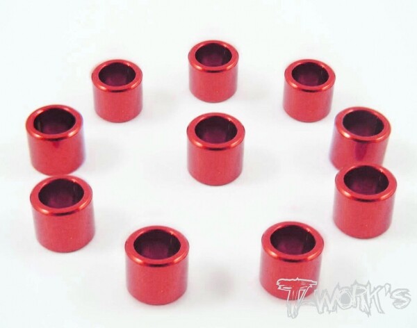 써펀트코리아,Aluminum 4x6x5.0mm Shim 10pcs ( Red ) (#TA-018R)