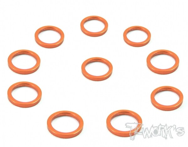 써펀트코리아,Aluminum 6x8x1.0mm Shim 10pcs ( Orange ) (#TA-049O)