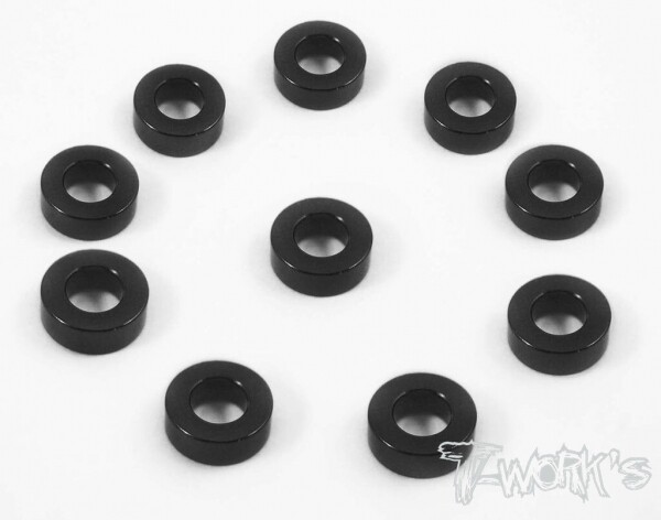 써펀트코리아,Aluminum 3x6x2.0mm Shim 10pcs ( Black ) (#TA-009BK)