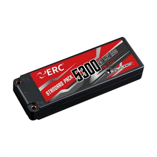 써펀트코리아,SUNPADOW ERC Lipo Battery 5300mAh 2S1P 7.4V 100C (#ERC5300)