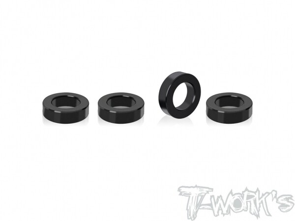 7075-T6 Alum. 6x10x2.8mm Spacer ( For TEKNO ET410 ) 4 pcs. Change 17mm Wheel Adapter Use (#TO-334-A)