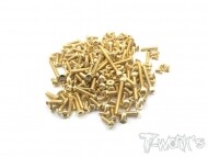 Gold Plated Steel Screw Set 162pcs.( For HB Racing D819 ) (#GSS-D819)