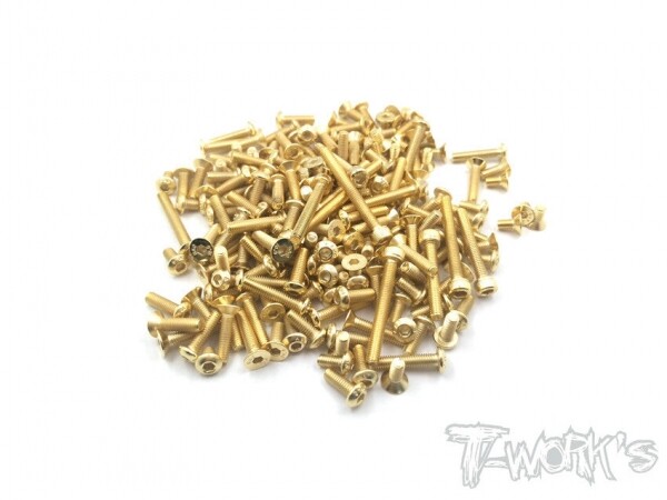 써펀트코리아,Gold Plated Steel Screw Set 167pcs. (Mugen MBX8 ECO) (#GSS-MBX8ECO)