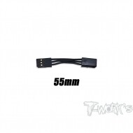 T-Work’s Flexible extension With Futaba Leads 55mm (#EA-041-55)
