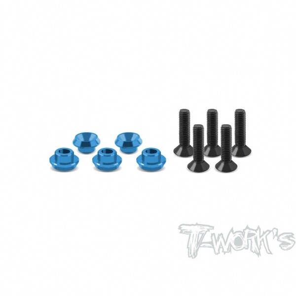 써펀트코리아,Aluminum Servo Washer (Tamiya Blue) For Sanwa (#TA-032TB)