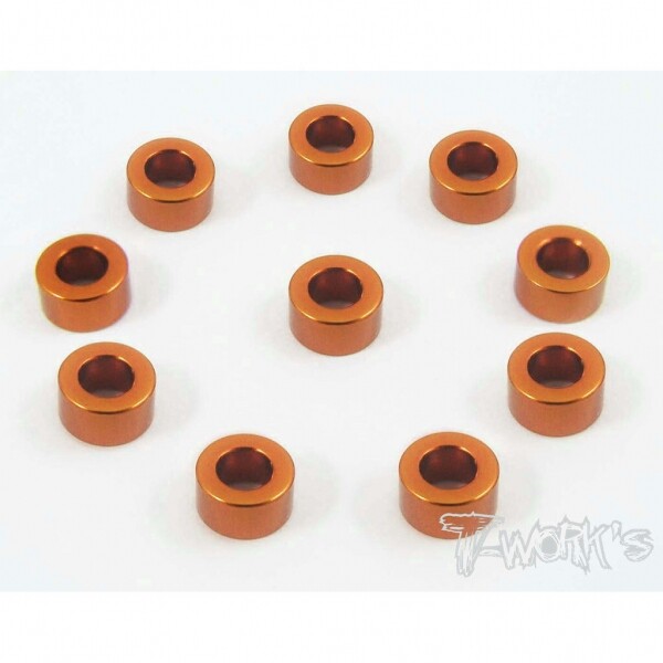 써펀트코리아,Aluminum 3x6x3.0mm Shim 10pcs ( Orange ) (#TA-010O)