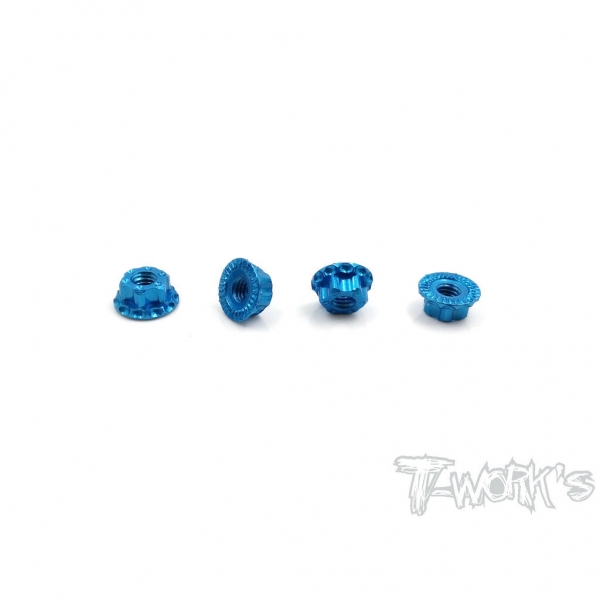 써펀트코리아,7075-T6 Light Weight Wheel Nuts M4 Tamiya Blue (4pcs.) (#TA-083TB)