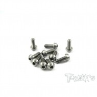 3x8mm Titanium Hex. Socket Button Head Screw (#TSS-308B)