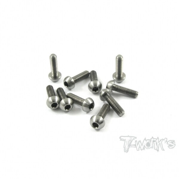 써펀트코리아,3x10mm Titanium Hex. Socket Button Head Screw (#TSS-310B)