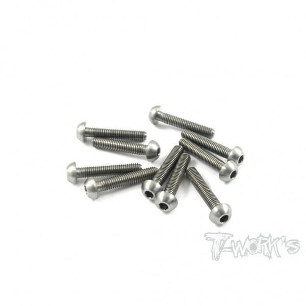 써펀트코리아,3x16mm Titanium Hex. Socket Button Head Screw 10pcs. (#TSS-316B)