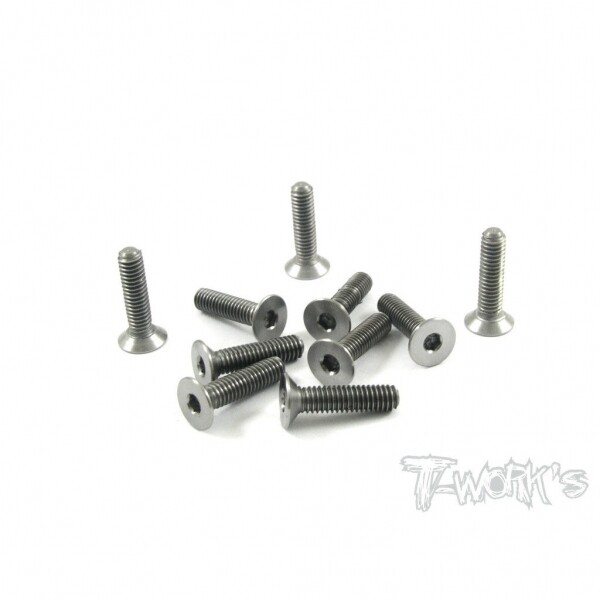 써펀트코리아,4x16mm 64 Titanium Hex Countersink Screw (#TSS-416C)