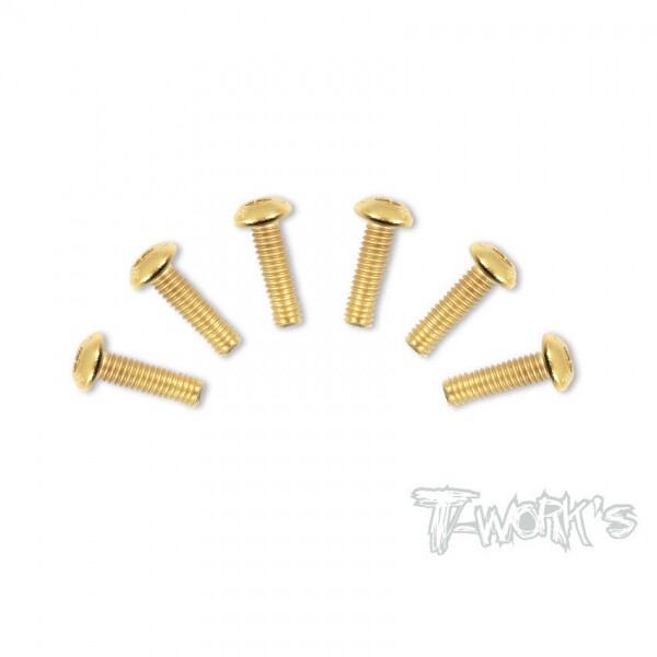 써펀트코리아,4x14mm Gold Plated Button Head Screws（10pcs.）(#GSS-414B)