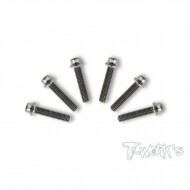 3x16mm 64 Titanium Hex. Socket Head Screw ( 6pcs.) (#TSS-316H)