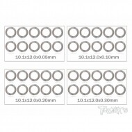 10x12x0.05,0.1,0.2,0.3mm Shim Washer Set each 10pcs. (#TA-095-10)