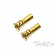 Brass Front C Hub Insert 2.5 ( For Kyosho MP10/ MP9 TKI4/3/ MP9E/ MP9E EVO ) (#TO-275-2.5)