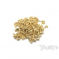 Gold Plated Steel Screw Set 162pcs. (For Mugen MTX-7) (#GSS-MTX7)
