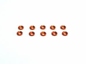 써펀트코리아,Washer M3 conical alu Orange (10) (#103335)