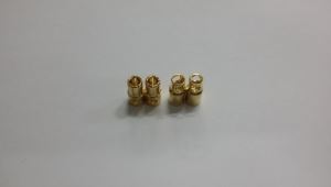 써펀트코리아,6.0mm GOLD connector / 2pair (2 male 2 female) (#108005)