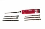 COMBO QUICK DRIVE TIP CADDY SET ALLEN WRENCH - INCH / FLAT HEAD /PHILLIPS - 7 PCS (#EDS-520201)