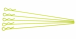 Extra long body clip 1/10 - fluorescent yellow (5)) (#103127)