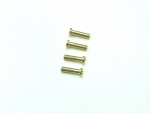 Cable solder connector 4.0mm springtype brass (4) (#107250)