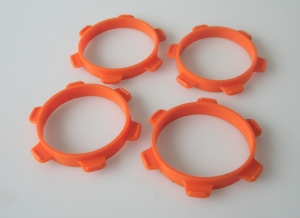 써펀트코리아,Tire mounting band 1/8 buggy orange (4) (#600631)