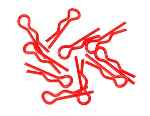 써펀트코리아,Small body clip 1/10 - fluorescent red (10) (#103104)