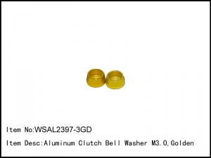 써펀트코리아,Aluminum Clutch Bell Washer M3.0,Golden,2 pcs (#WSAL2397-3GD)