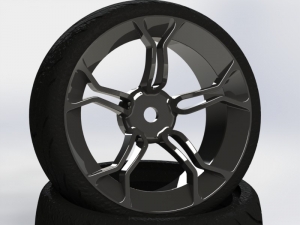 써펀트코리아,CR Model 1/10 Touring Drift Wheel Nature Black offset 3 (2) (#MPNK)