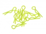 Small body clip 1/10 - fluorescent yellow (10) (#103102)