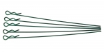 Extra long body clip 1/10 - metallic green (5) (#103130)